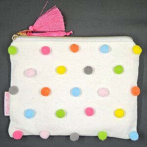 Taylor Elliott Designs Medium Pom Pom Pouch EUC